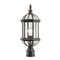 Z-Lite Annex 1 Light Outdoor Post Mount, Rust & Clear Beveled 563PHM-RT - alternate 3